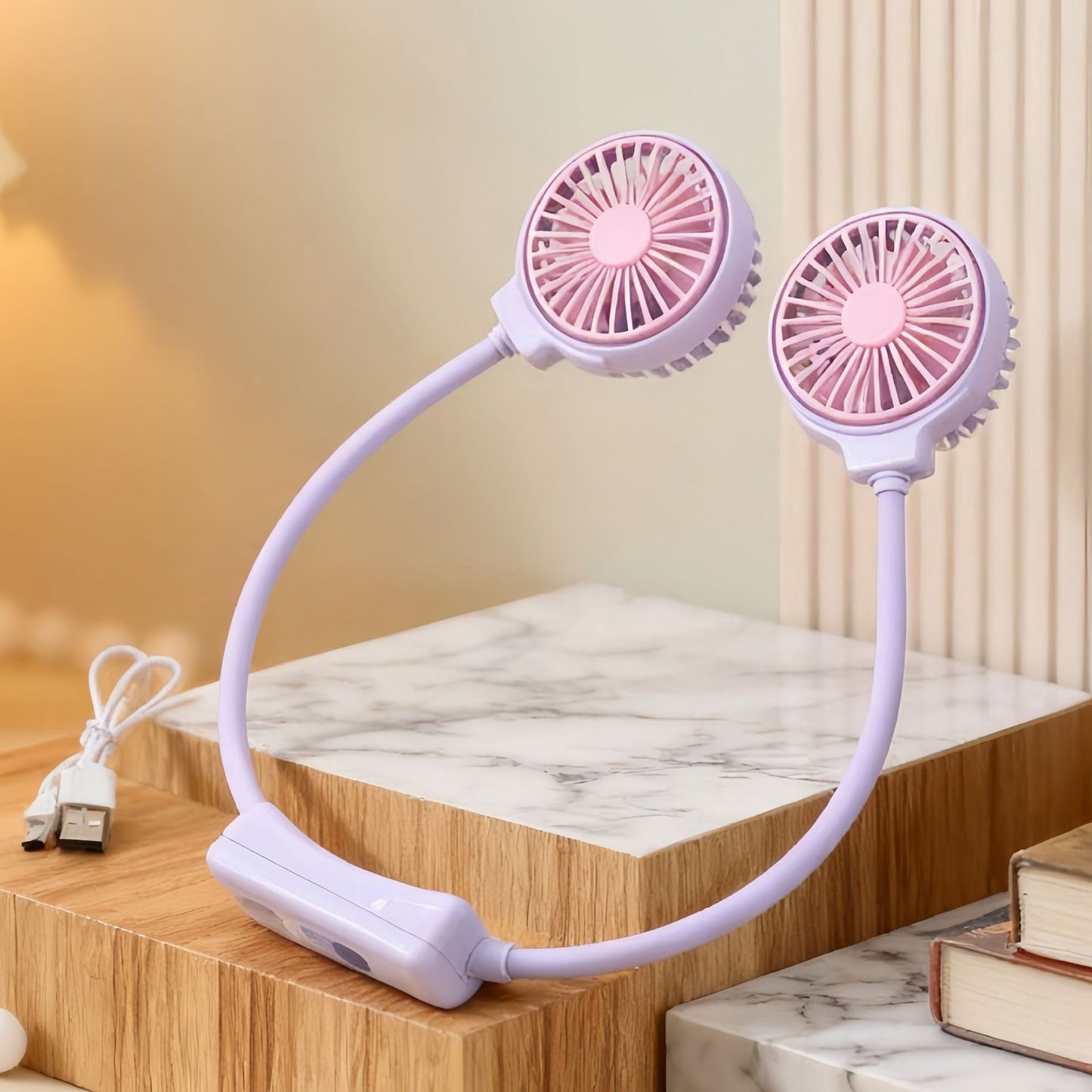 Frauen Tragbarer Hals Ventilator mit Flexiblem Design Brehn