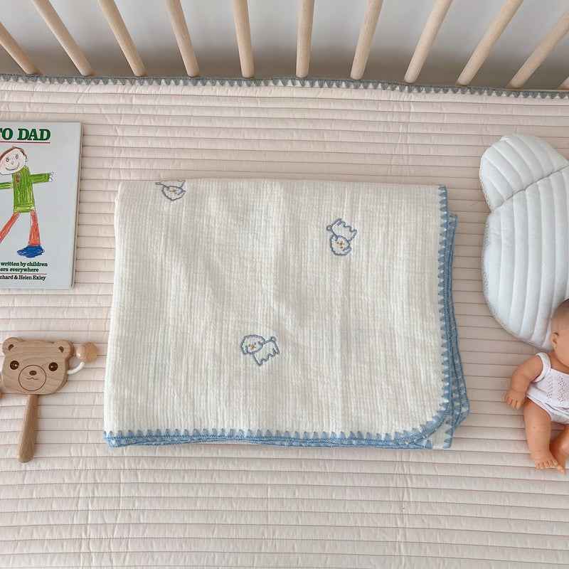 Unisex kuschelige Muslin-Decke mit süßem Tierdesign Brehn