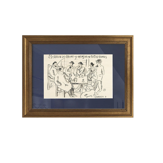 Vintage-inspirierte gerahmte Kunstwerke