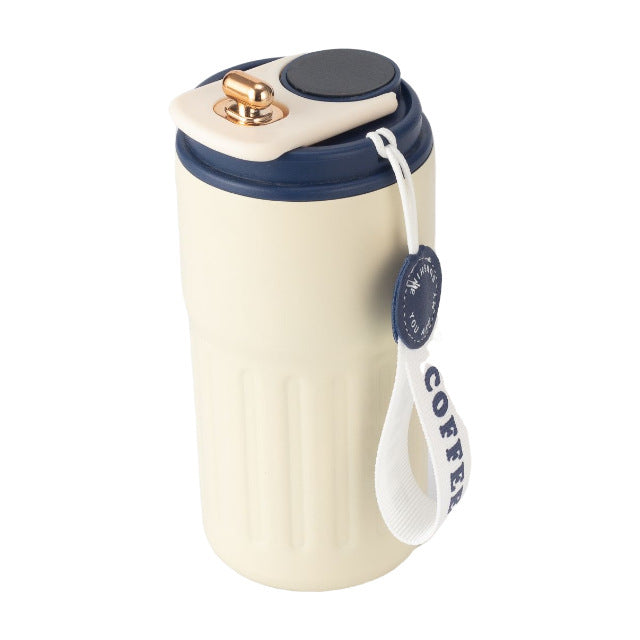 Damen isolierter Kaffeebecher mit praktischer Halteschlaufe Brehn