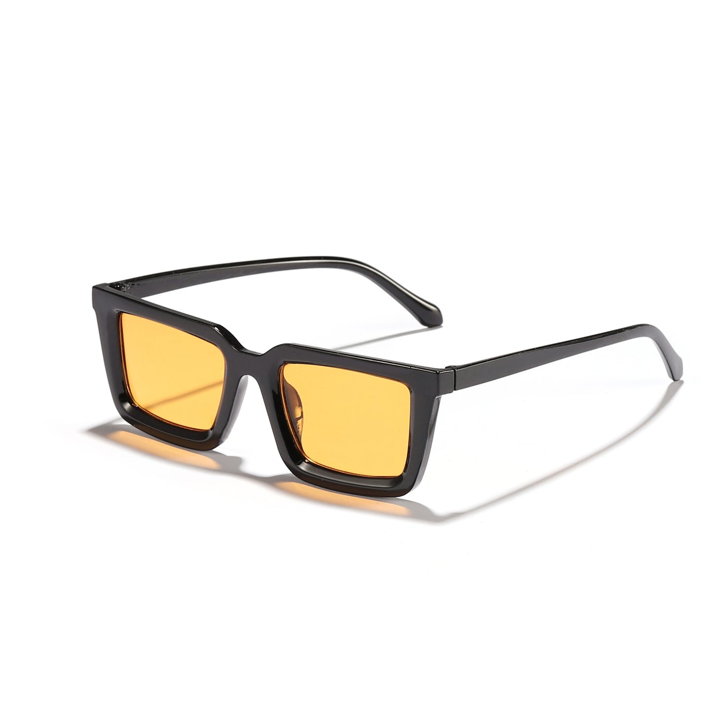 Damen moderne quadratische Sonnenbrille mit verspiegelten Gläsern Brehn