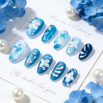 Floral Design Press-On Nagelkunst Brehn