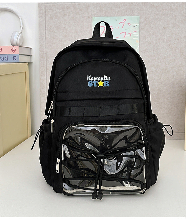 Transparenter Front-Schulrucksack