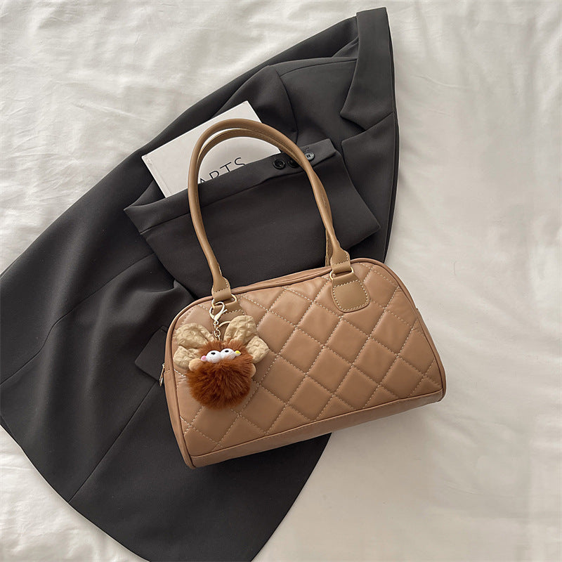 Gepolsterte Kunstleder-Handtasche Brehn