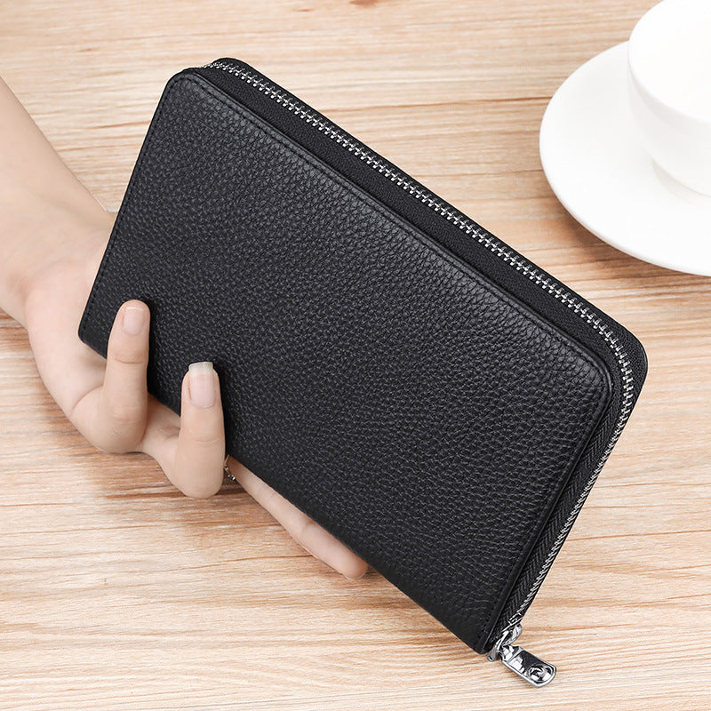 Premium Reißverschluss Leder Organizer