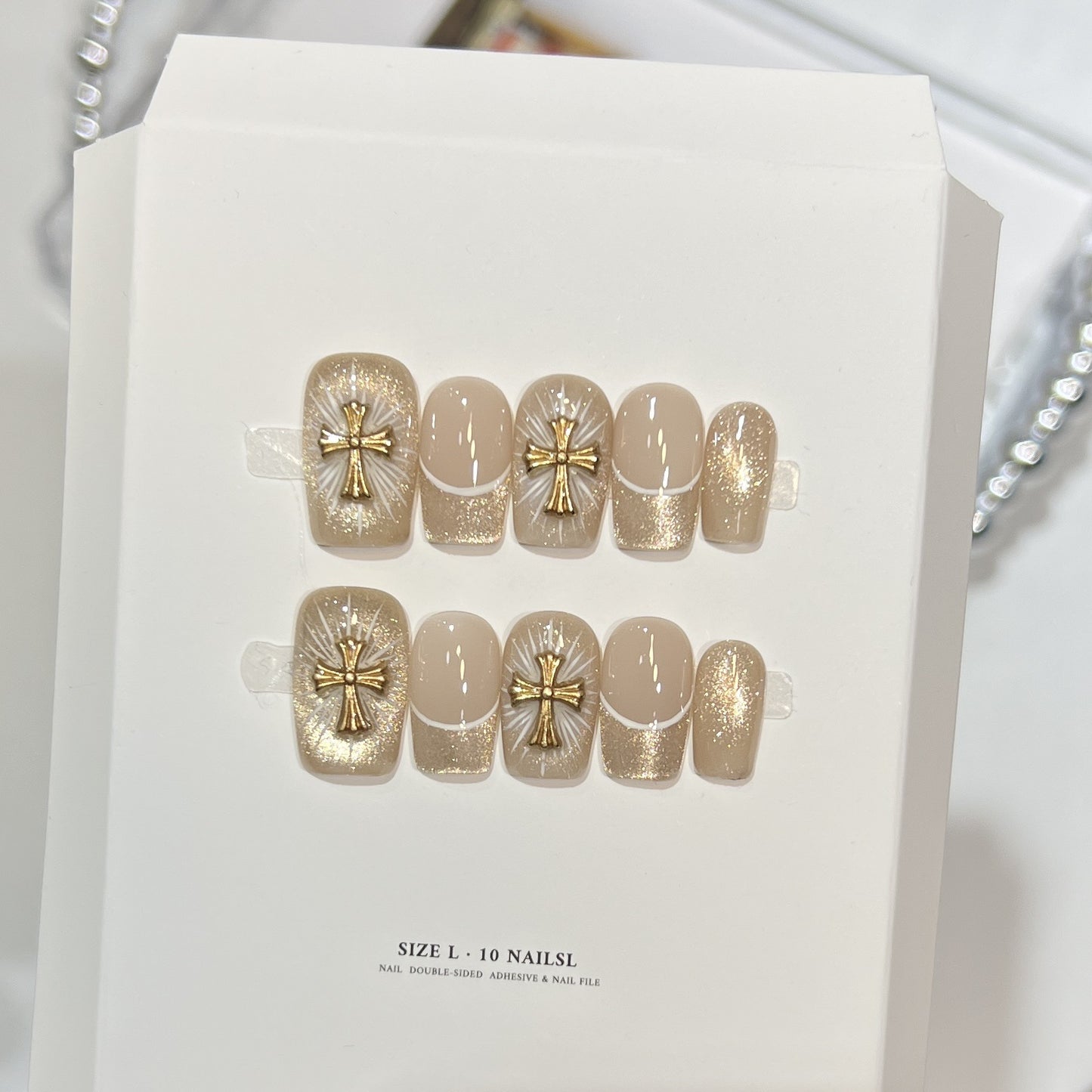 Elegantes selbstklebendes Nagelkunstset Brehn