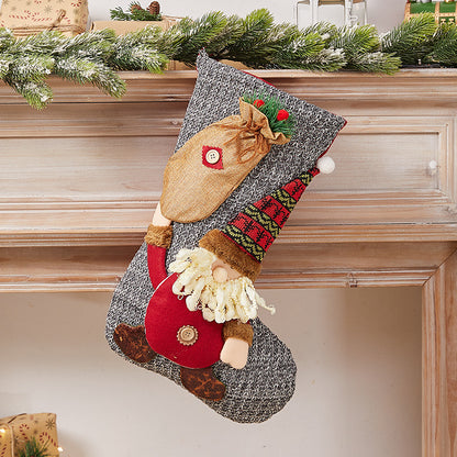 Festlicher Weihnachtsstrumpf mit Nostalgischem Design Brehn