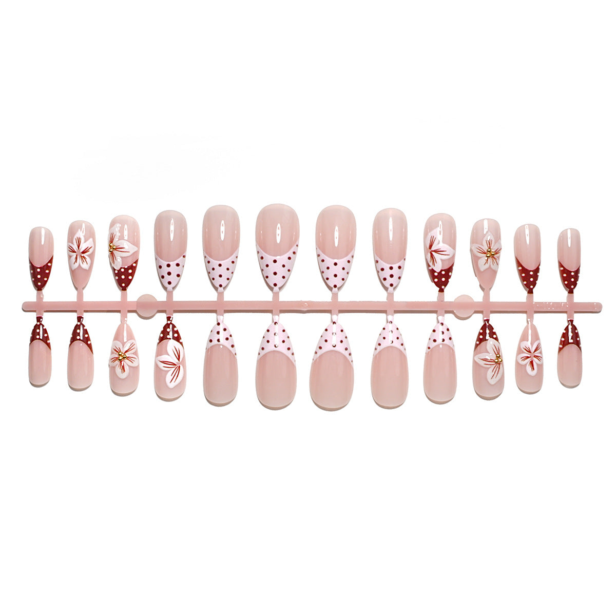 Elegantes Künstlerisches Press-On Nagel Set