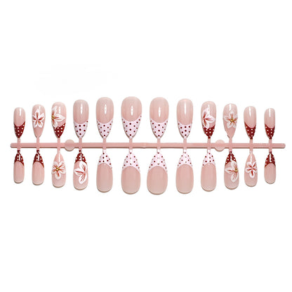 Elegantes dekoratives Press-On-Nagelset