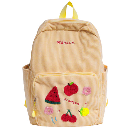 Stylische Bestickte Obstmuster Rucksack Brehn