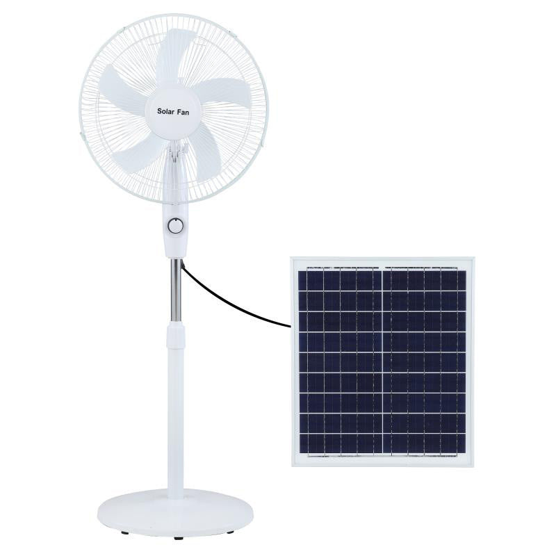 Unisex Solarbetrieben Standventilator mit verstellbarem Neigungswinkel und effizienten Lüfterblättern Brehn