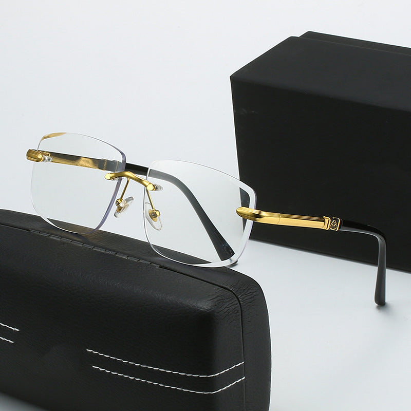 Damen quadratische Sonnenbrille mit stilvollen Kunststoff- und Metalldetails Brehn