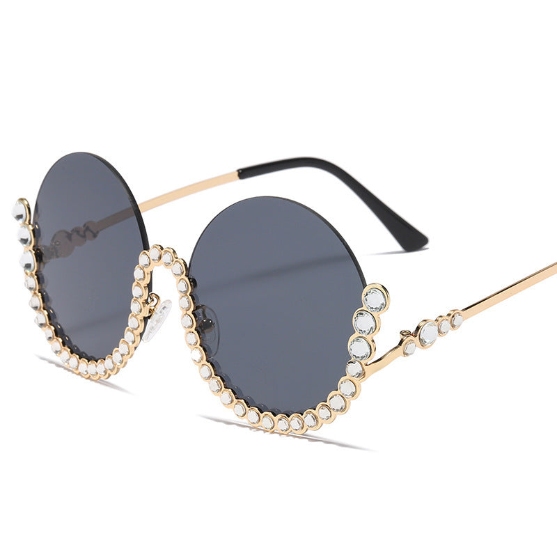 Damen Designer-Sonnenbrille mit glamourösen Kristallakzenten Brehn