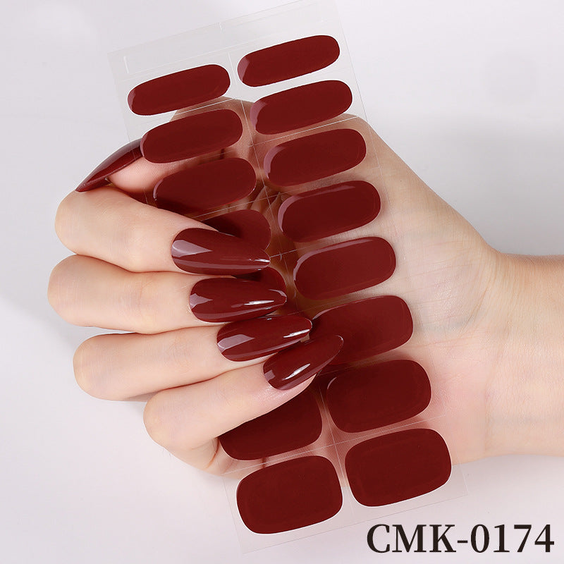 Glänzende Press-On Nail Wraps