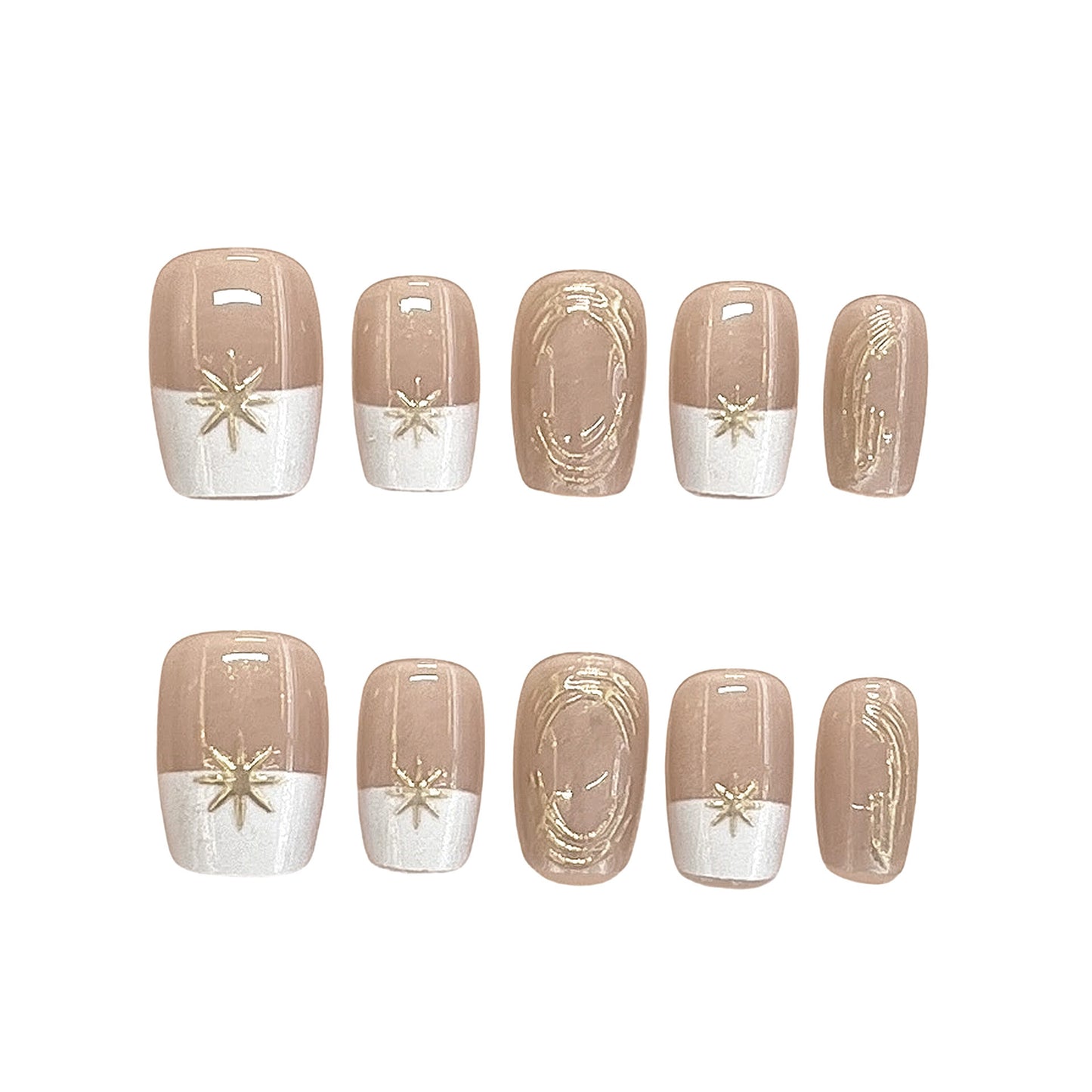 Elegantes Press-On Nagelset Brehn