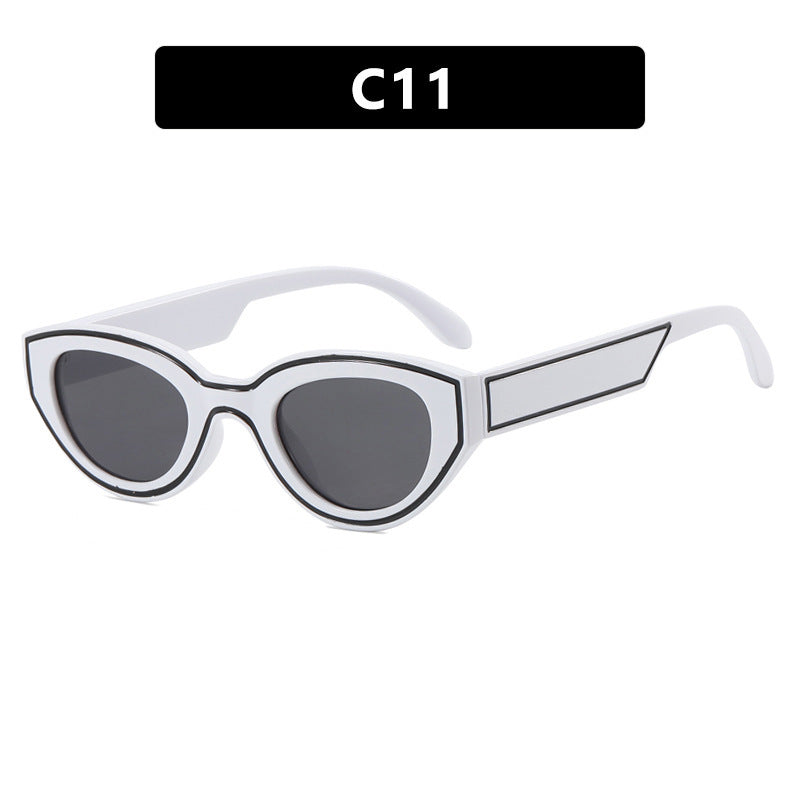 Damen Cat-Eye Sonnenbrille mit innovativem Rahmen Brehn