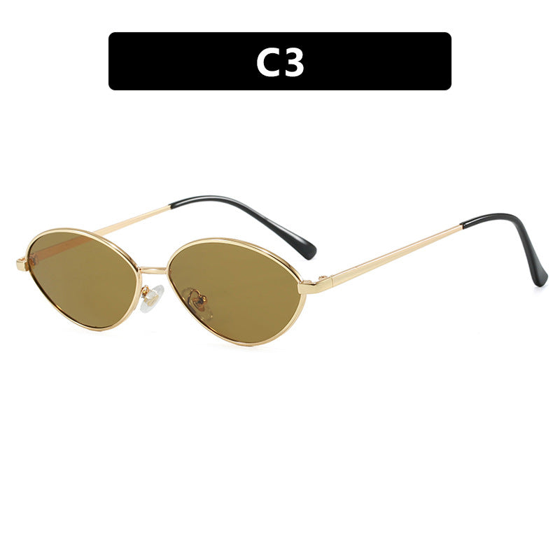 Damen modische Sonnenbrille mit ovalem Design und polarisierten Gläsern Brehn