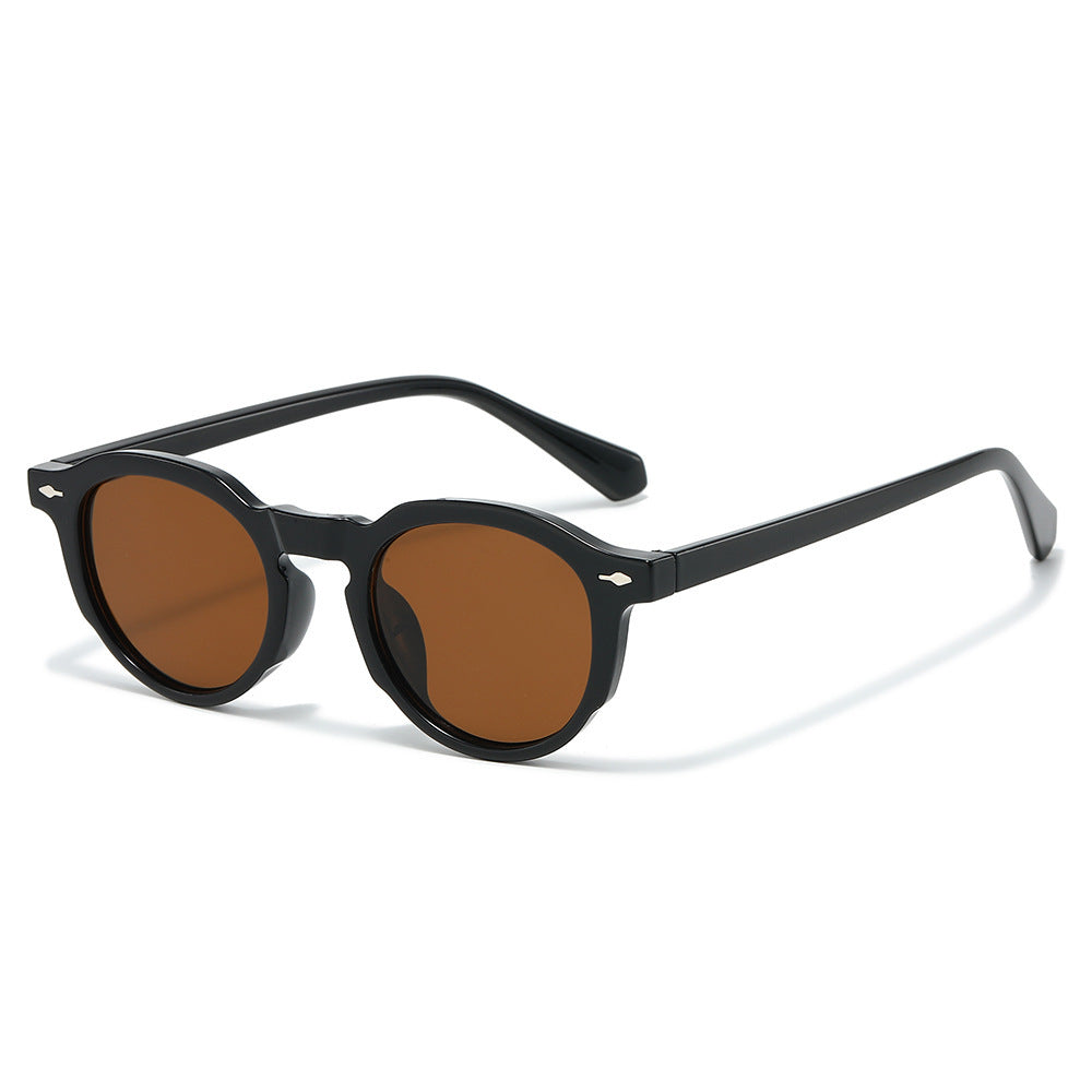 Stylische Retro-Ovalrahmen-Sonnenbrille Brehn