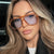 Damen modische, quadratische Sonnenbrille mit stylischem Rahmen Brehn