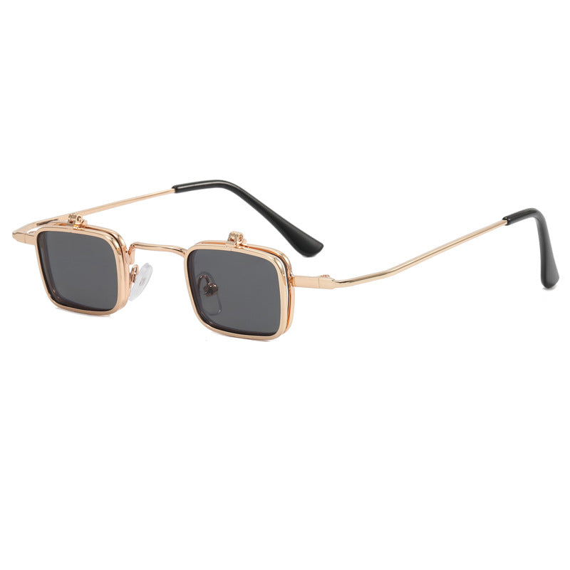 Damen Designer-Sonnenbrille mit quadratischem Metallrahmen Brehn