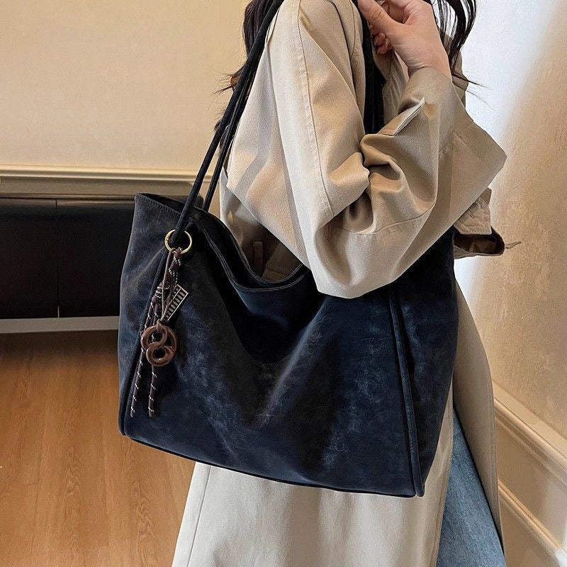 Chic Überdimensionale Leder Tote Tasche Brehn