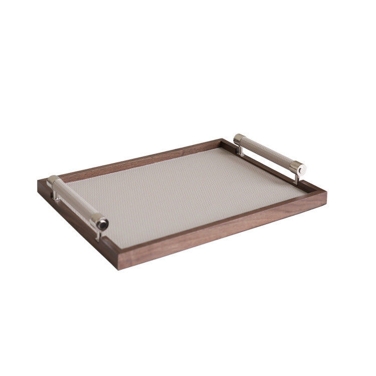 Modernes Holzserviertablett