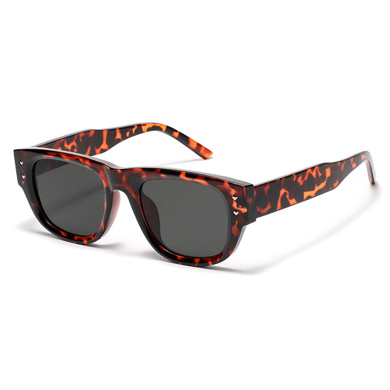 Damen modische Sonnenbrille im trendigen Rechteck-Design Brehn