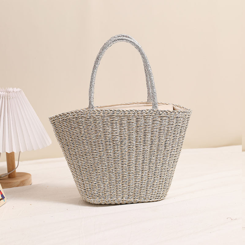 Damen Elegante Korbtasche im modernen Design Brehn