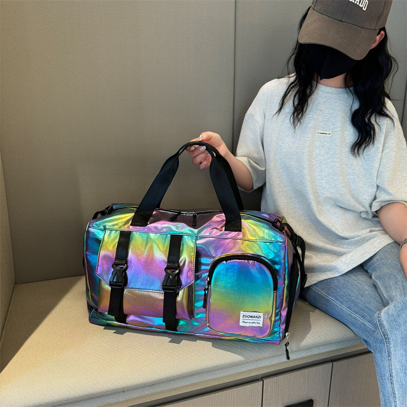 Iridescent Multi-Pocket Reis Duffel Tasche Brehn