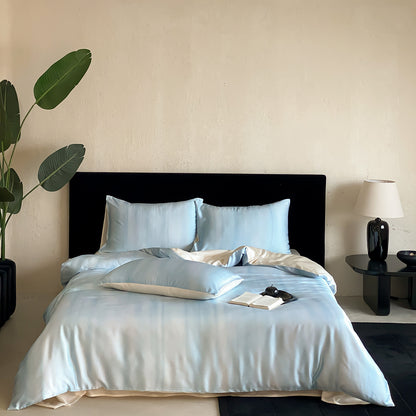Elegantes Satin-Bettwäsche-Set mit seidig-glänzender Oberfläche und atmungsaktiver Füllung Brehn