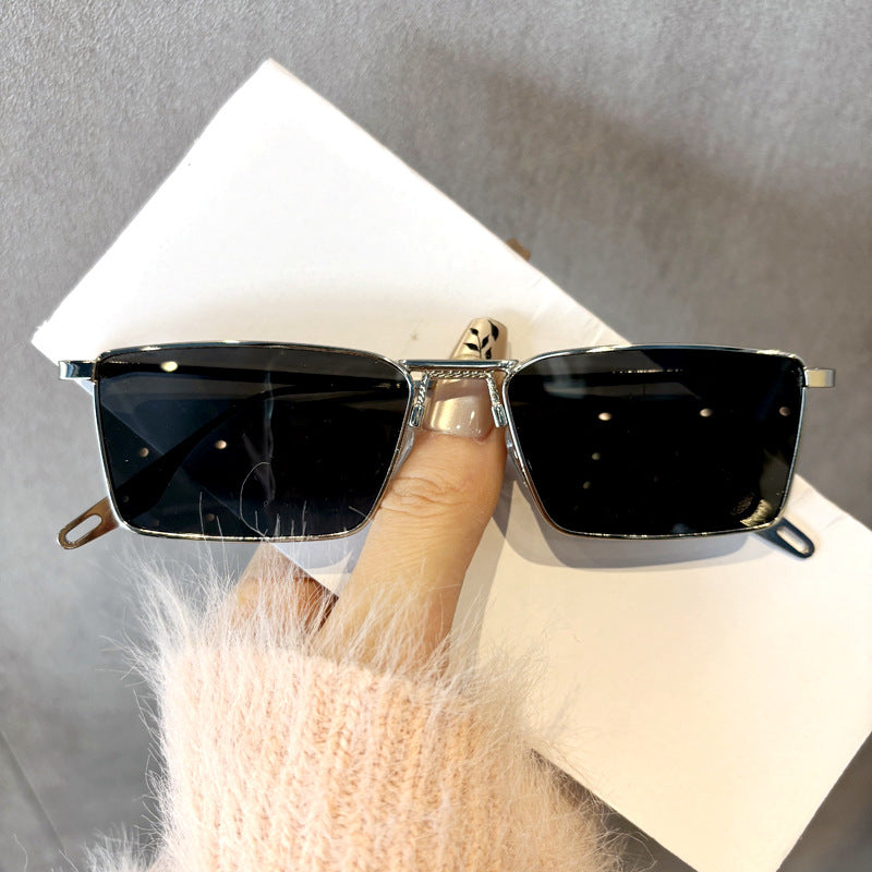 Chic Minimalistische Quadratische Sonnenbrille Brehn