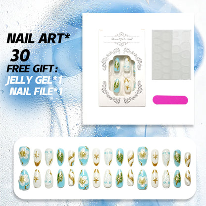 Dekorative Acryl Press-On Nagelkunst Kollektion
