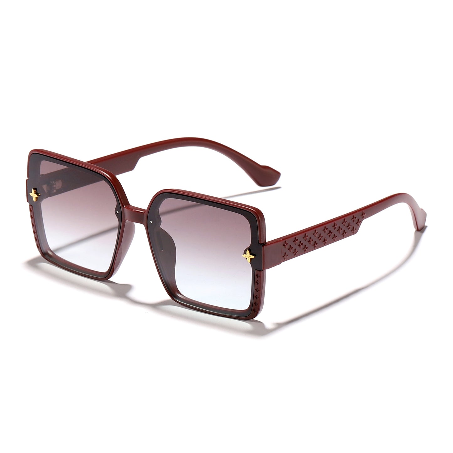 Damen modische quadratische Sonnenbrille mit verziertem Rahmen Brehn