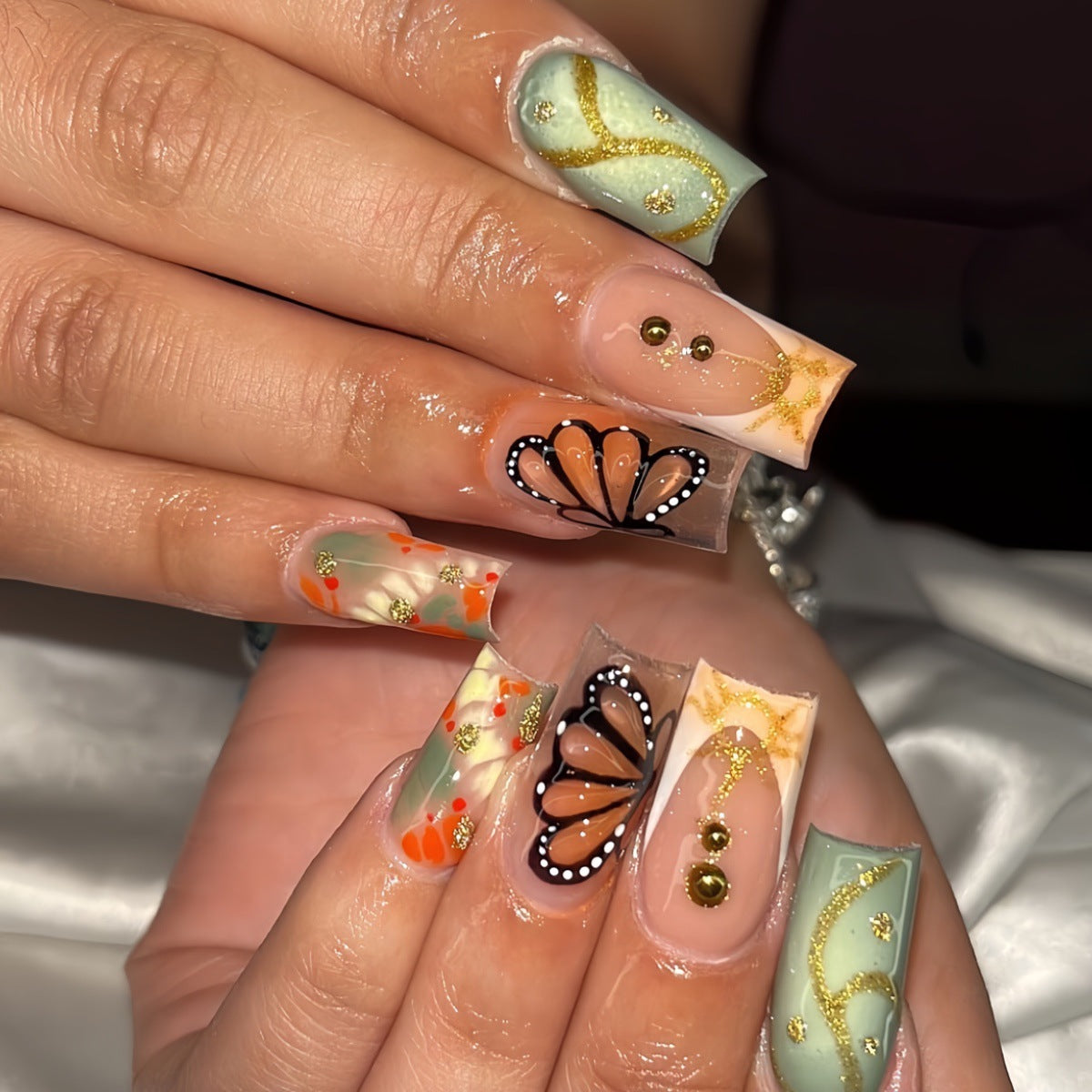 Künstlerisches Acryl-Nageldesign Brehn