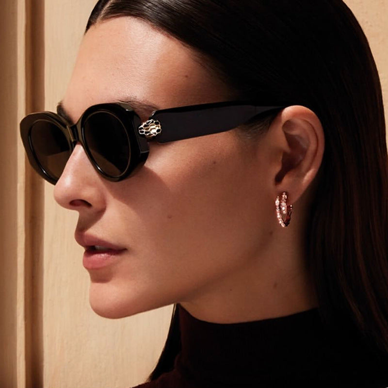 Damen elegante Sonnenbrille mit stilvollen Konturen Brehn
