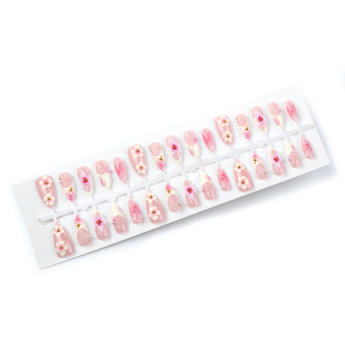 Exquisite Floral Press-On Nail Art Brehn