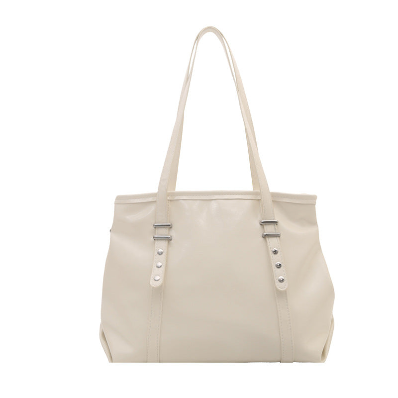 Klassische Strukturierte Leder Tote Bag