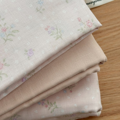 Blumenmuster Baumwolle-Leinen Bettbezug Geschenkset mit wendbarem Finish und tiefen Eckbändern