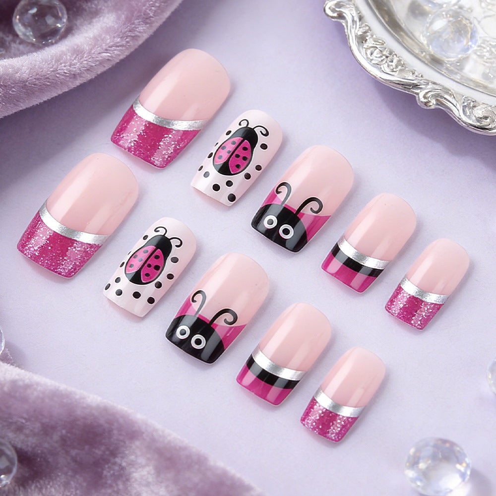 Künstlerisches Marienkäfer Nagelkunst Set Brehn