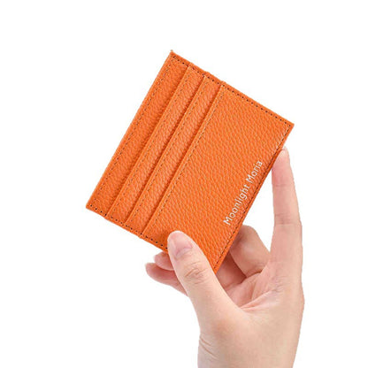 Minimalistischer Lederkartenhalter