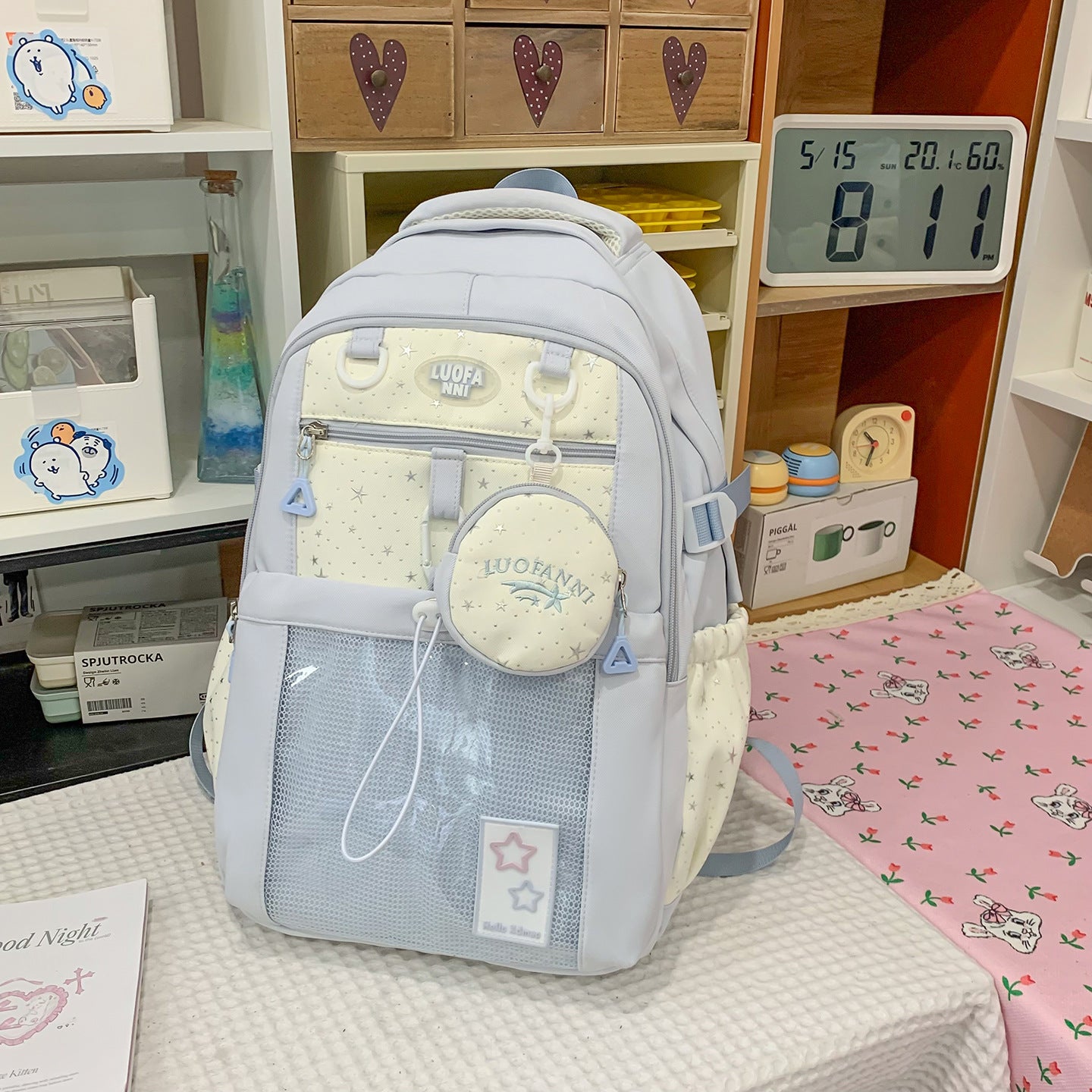 Multi-Taschen Funktionaler Schulrucksack