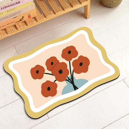 Florale dekorative Teppichmatte für die Wohnkultur