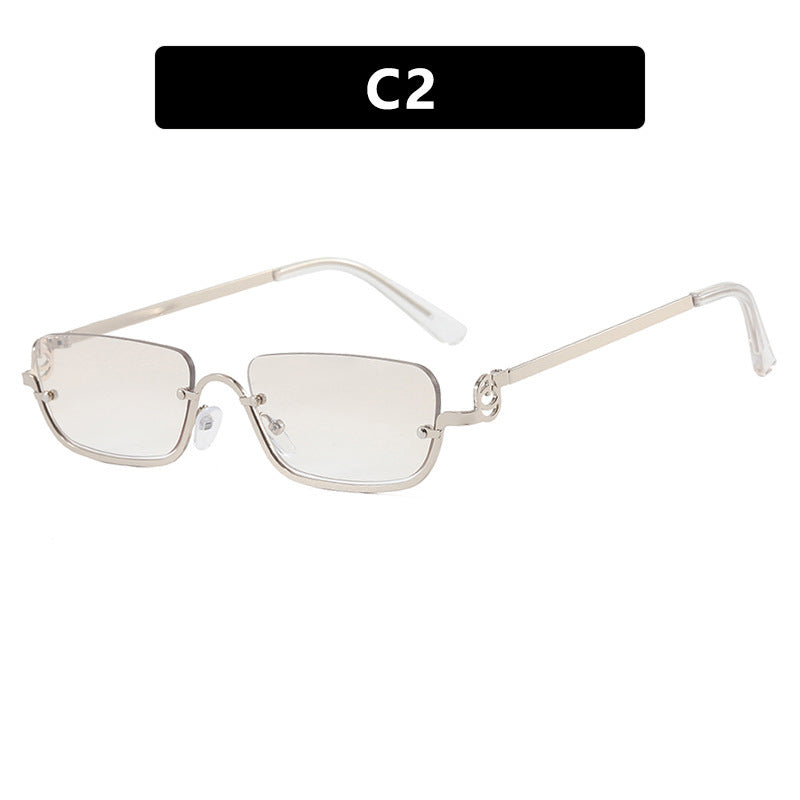 Damen quadratische Sonnenbrille mit elegantem Metallrahmen Brehn