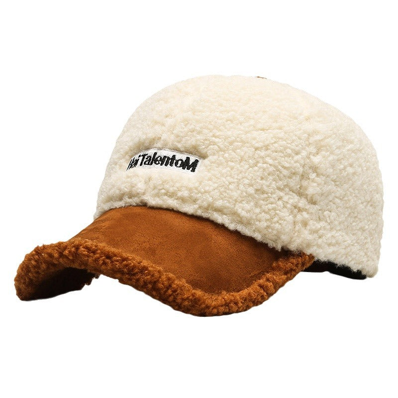 Damen Gemütliche Plüsch Fleece Baseballmütze Brehn