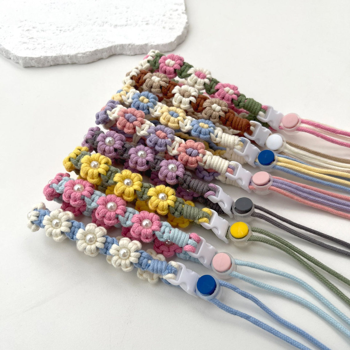 Floral Makramee Brillenband Brehn