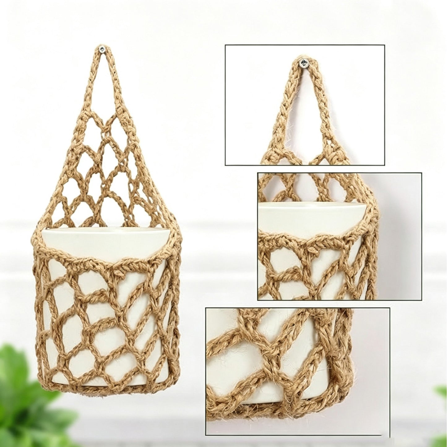 Macrame Pflanzenaufhänger Brehn