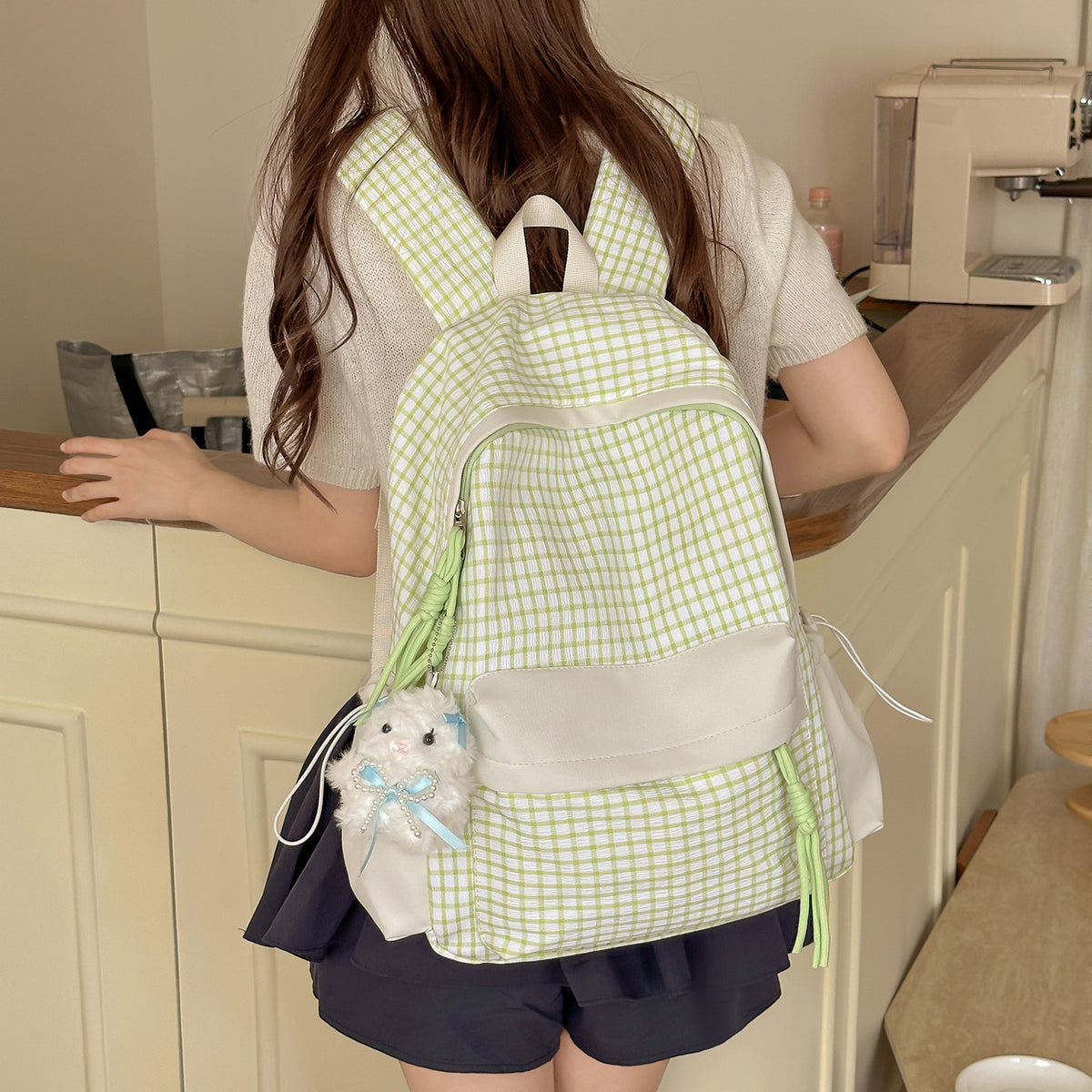 Texturierten Freizeit-Rucksack mit Charm Brehn