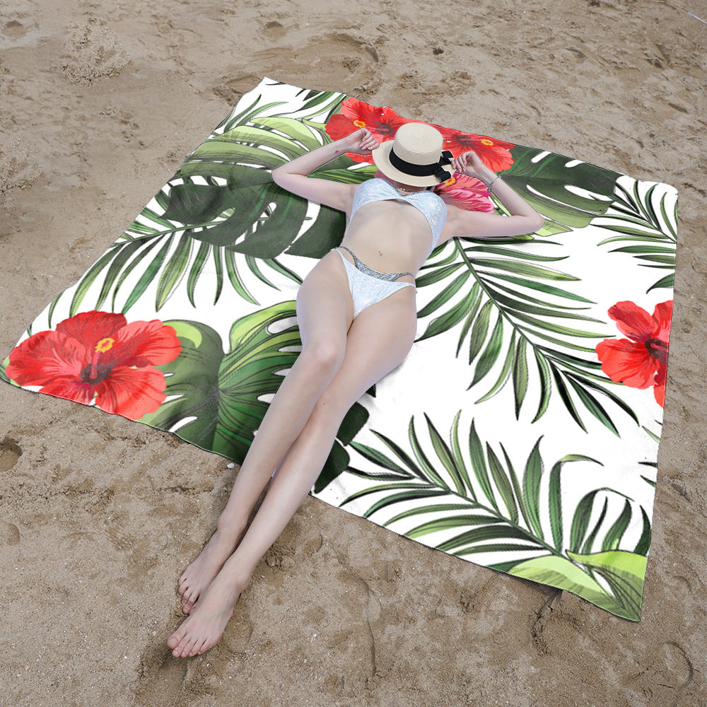 Stranddecke mit tropischem Blumendesign Brehn