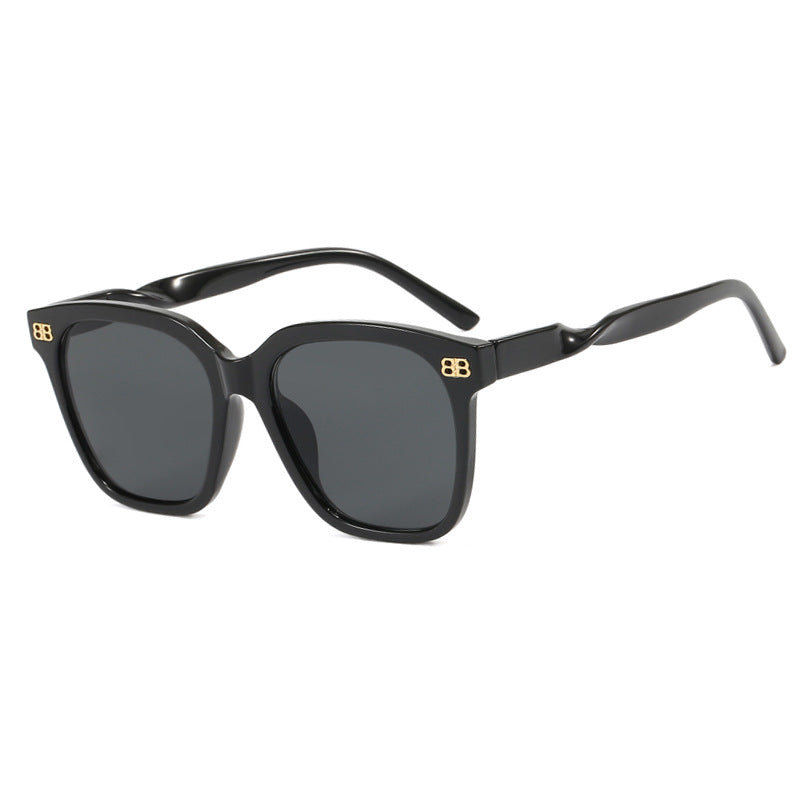 Damen quadratische Sonnenbrille mit eleganter Rahmenstruktur und UV-Schutz Brehn