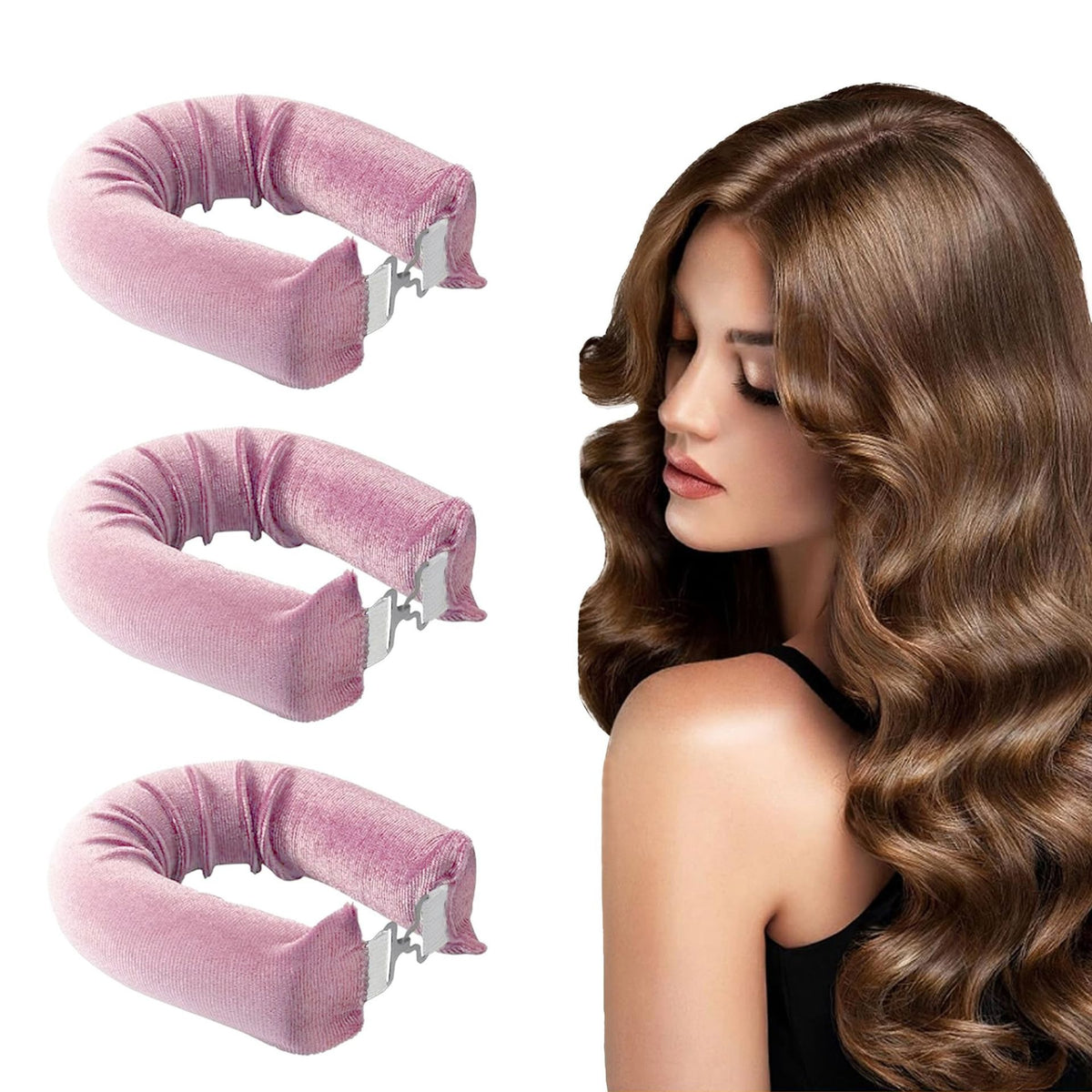 Hitzefreies Lockenstab-Set